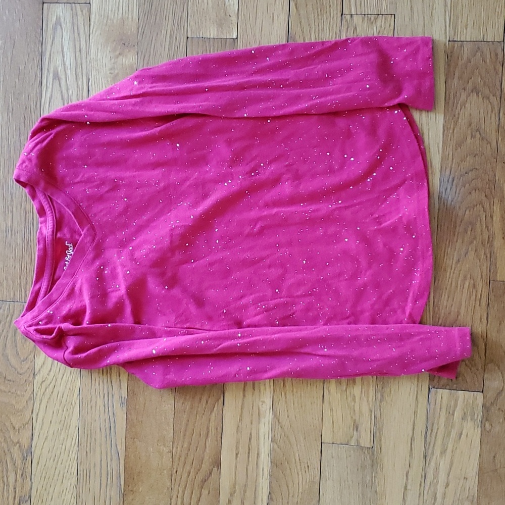Pink glitter top